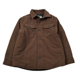 Saint Barth Giubbino Modello Camicia con Bottoni Marrone per Bambino CHALETX MARRONE SAINT BARTH 
