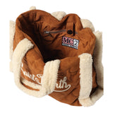 Saint Barth Borsa tinta unita con Logo Cammello per Bambina COL0031 CAMMELLO SAINT BARTH 