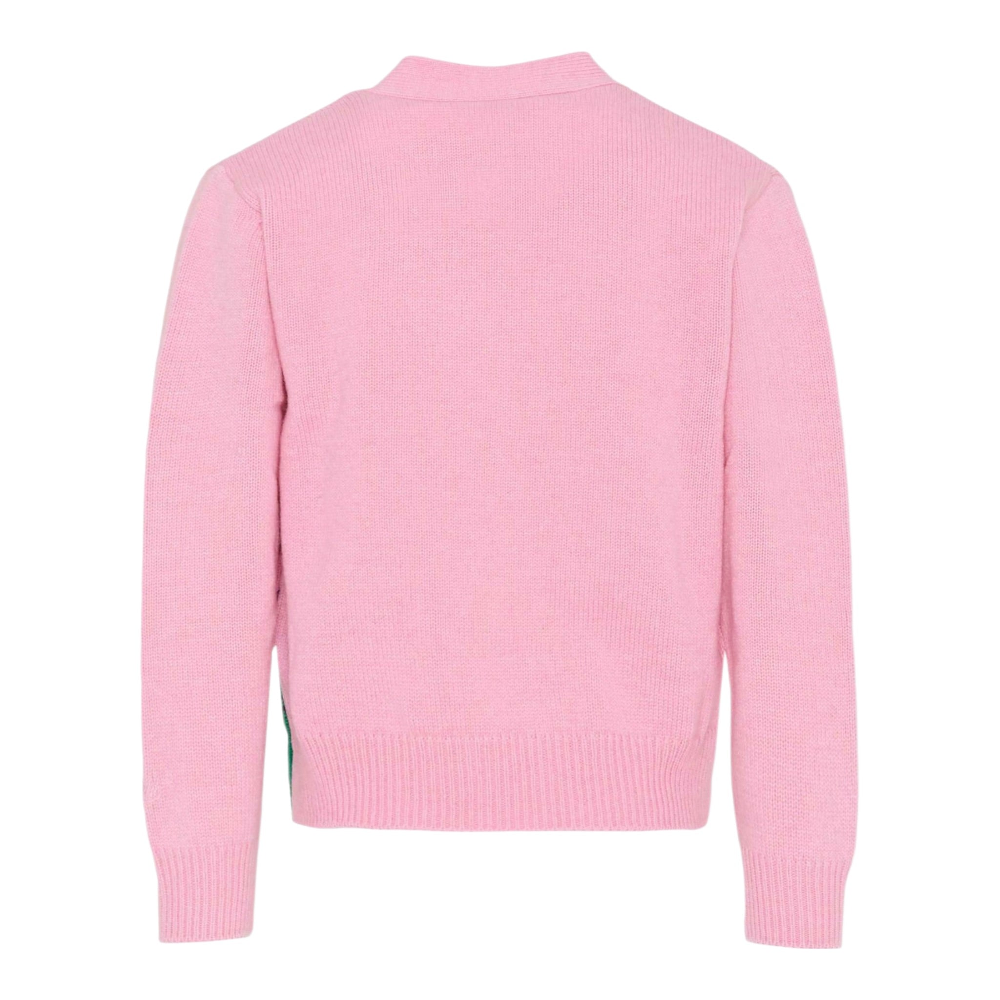 Saint Barth Carddigan tinta unita con Stampa Rosa per Bambina DIY000100452I ROSA SAINT BARTH 