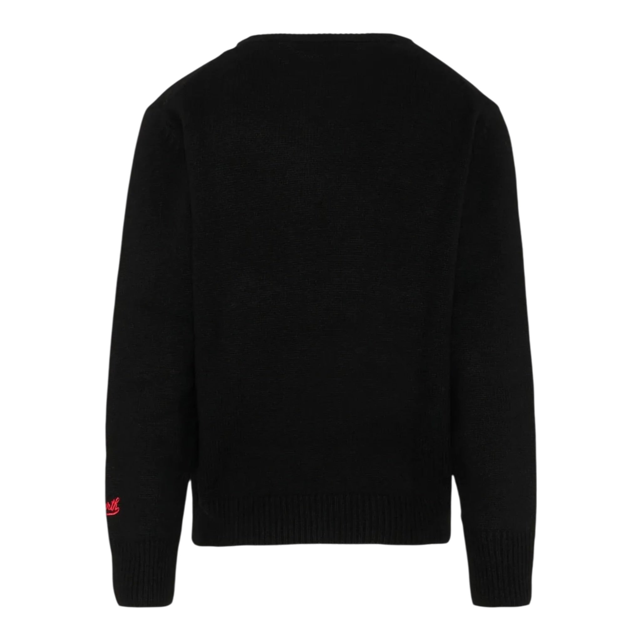 Saint Barth Maglia tinta unita con Stampa Nero per Bambino DOU000100326I NERO SAINT BARTH 