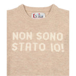 Saint Barth Maglia tinta unita con Stampa Beige per Bambino DOU000101610I BEIGE SAINT BARTH 