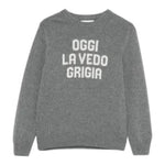 Saint Barth Maglia tinta unita con Stampa Grigio per Bambino DOU000101631 GRIGIO SAINT BARTH 