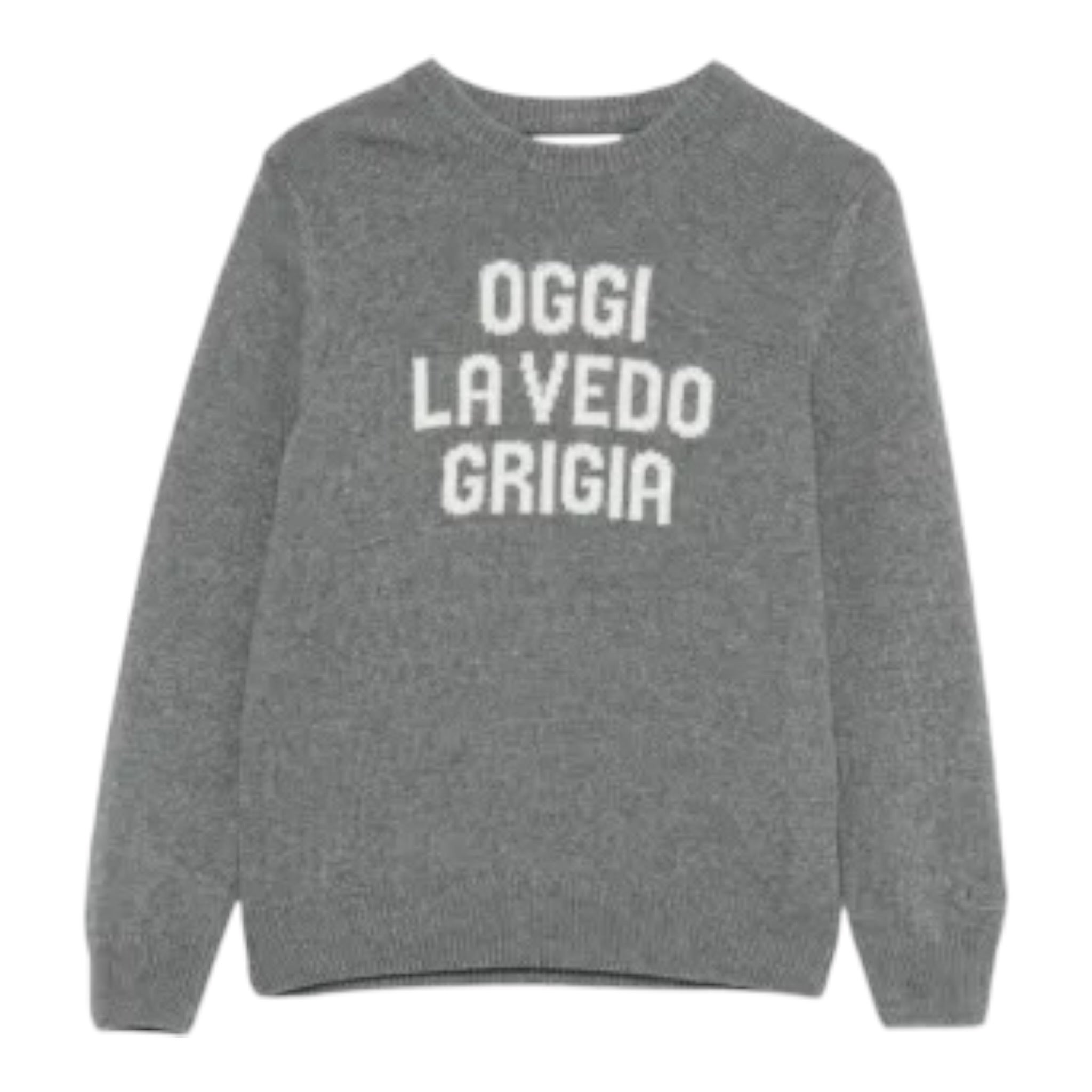 Saint Barth Maglia tinta unita con Stampa Grigio per Neonato DOU000101631N GRIGIO SAINT BARTH 