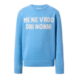 Saint Barth Maglia tinta unita con Stampa Azzurro per Bambino DOU000101635I AZZURRO SAINT BARTH 