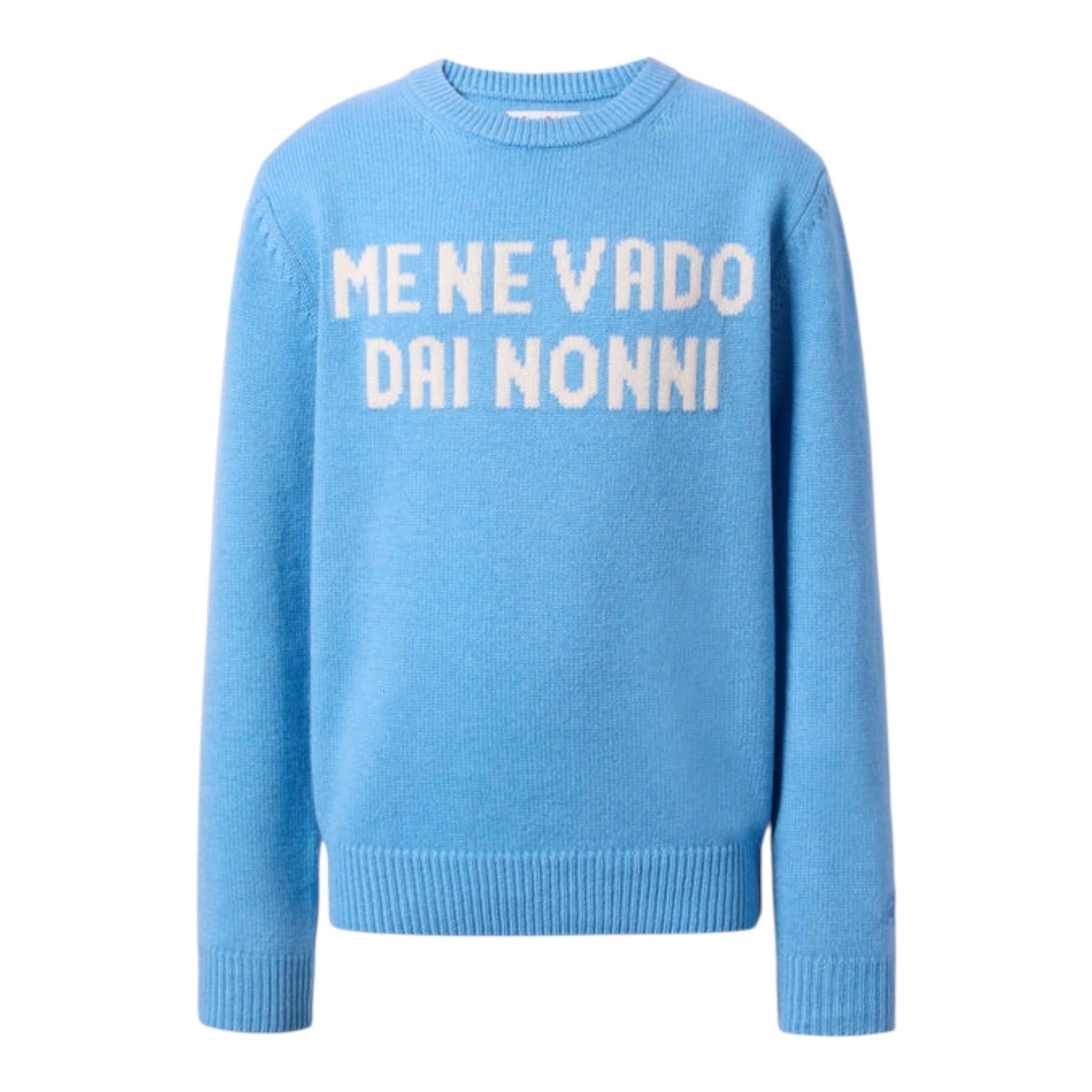 Saint Barth Maglia tinta unita con Stampa Azzurro per Bambino DOU000101635IX AZZURRO SAINT BARTH 