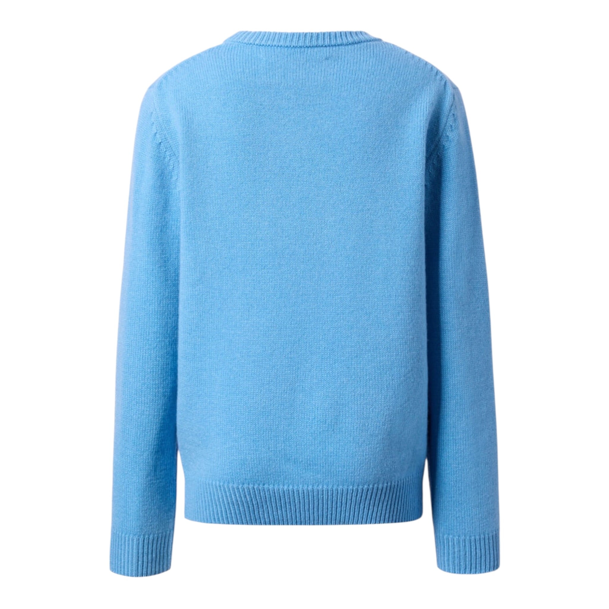 Saint Barth Maglia tinta unita con Stampa Azzurro per Bambino DOU000101635IX AZZURRO SAINT BARTH 