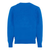 Saint Barth Maglia Girocollo Bicolore con Stampa Blu per Bambino DOU000600084I BLU SAINT BARTH 