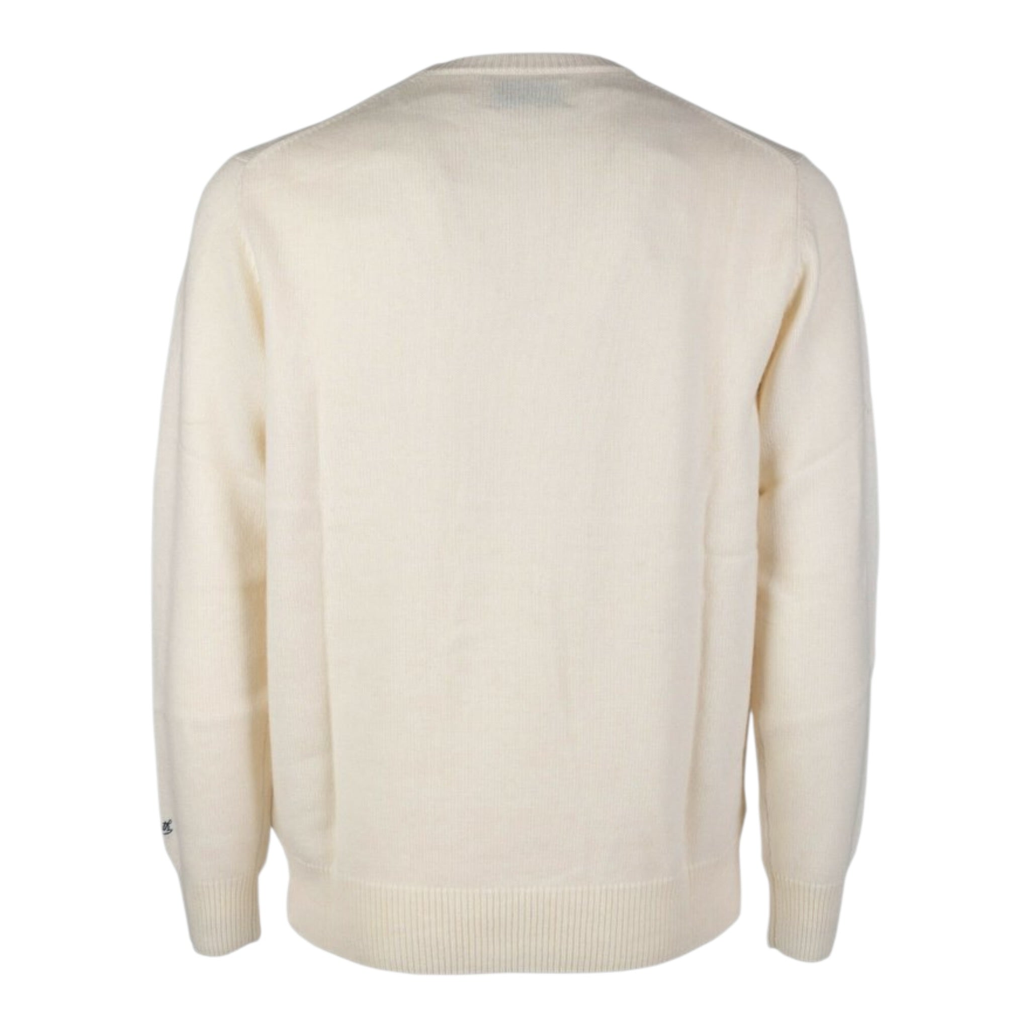 Saint Barth Maglia Girocollo tinta unita con Ricami Panna per Bambino DOU0006 PANNA SAINT BARTH 