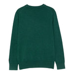 Saint Barth Maglia tinta unita con Ricamo Verde per Bambino DOU0021 VERDE SAINT BARTH 