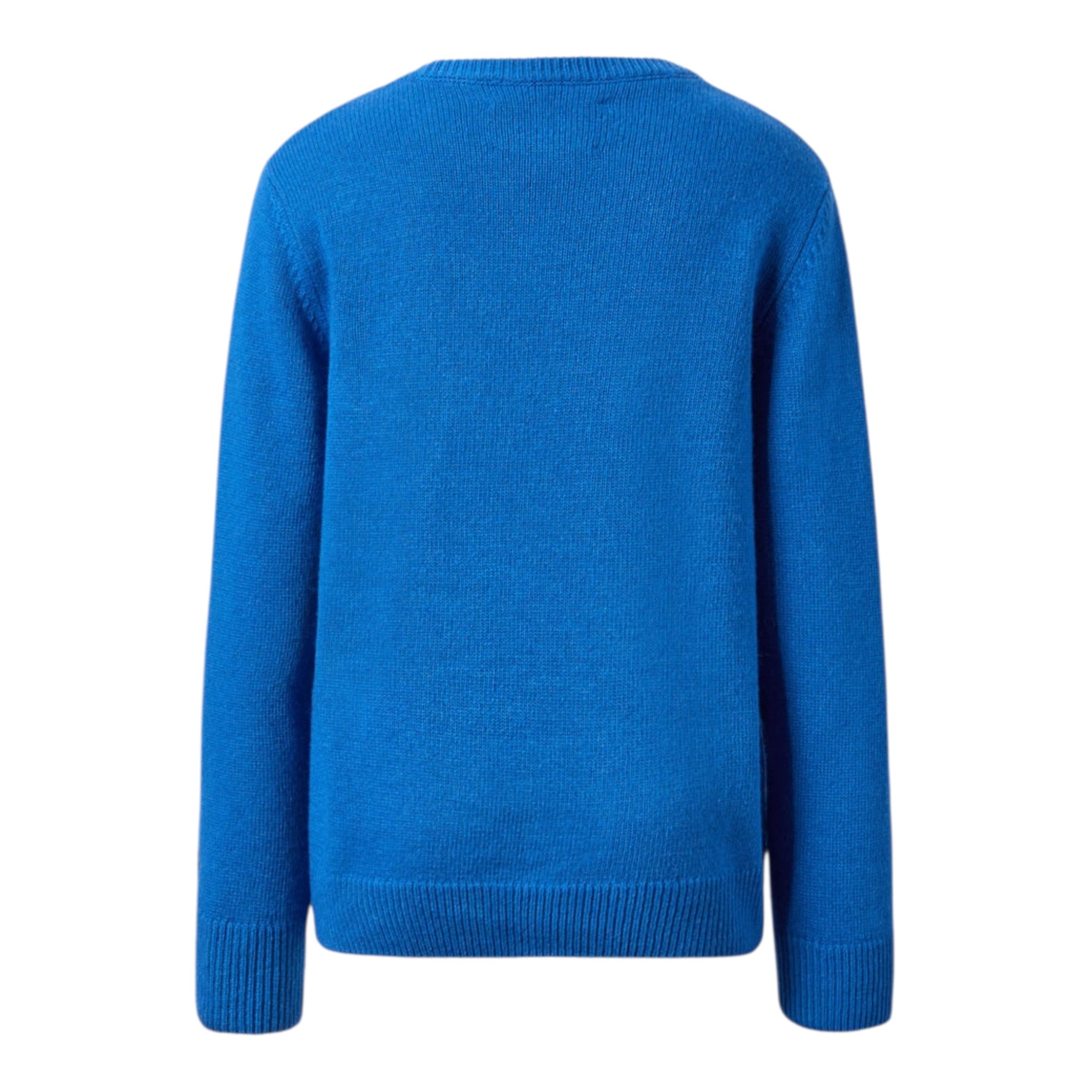 Saint Barth Maglia tinta unita con Ricamo Blu per Bambino DOUGLAS BLU SAINT BARTH 