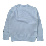 Saint Barth Maglia tinta unita con Ricamo Azzurro per Bambino DOUGLASSC AZZURRO SAINT BARTH 