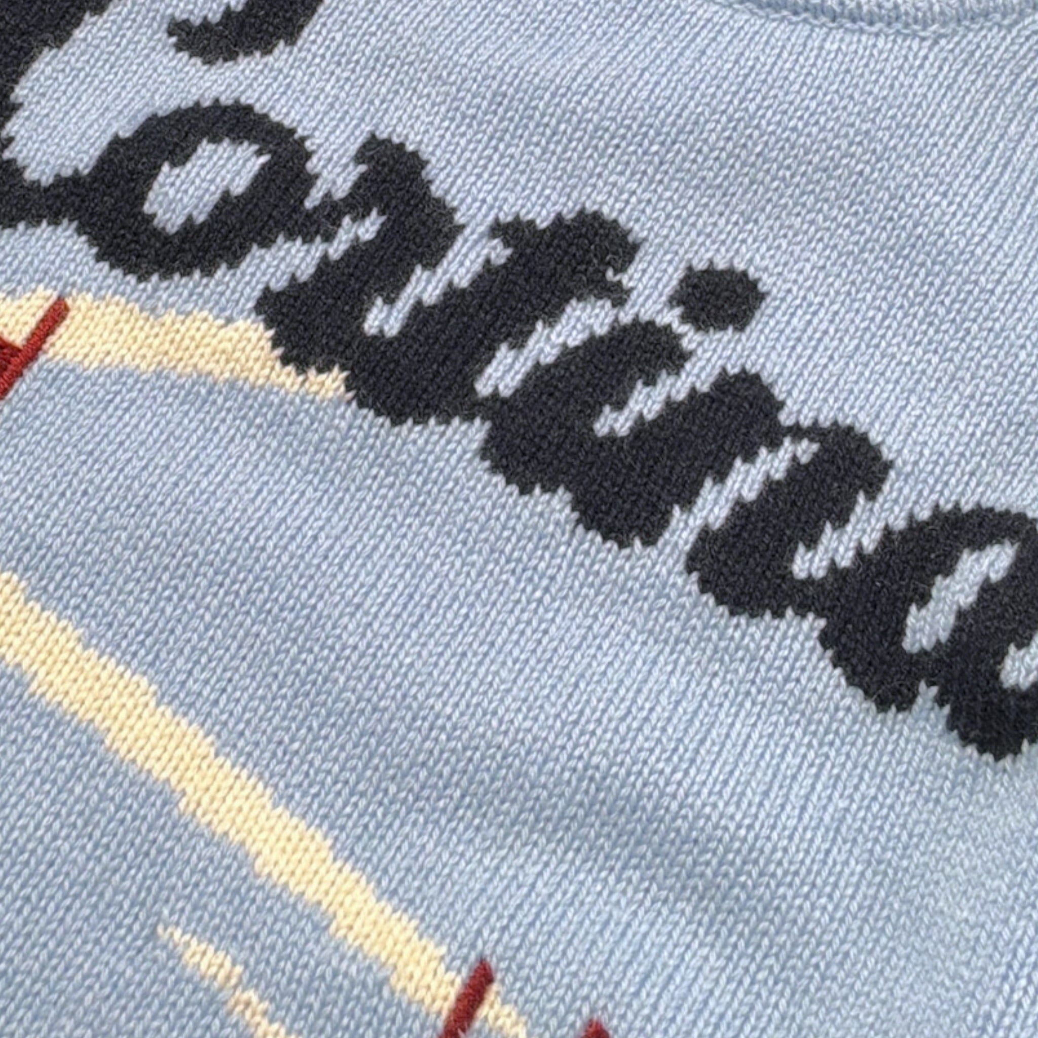 Saint Barth Maglia tinta unita con Ricamo Azzurro per Bambino DOUGLASSC AZZURRO SAINT BARTH 