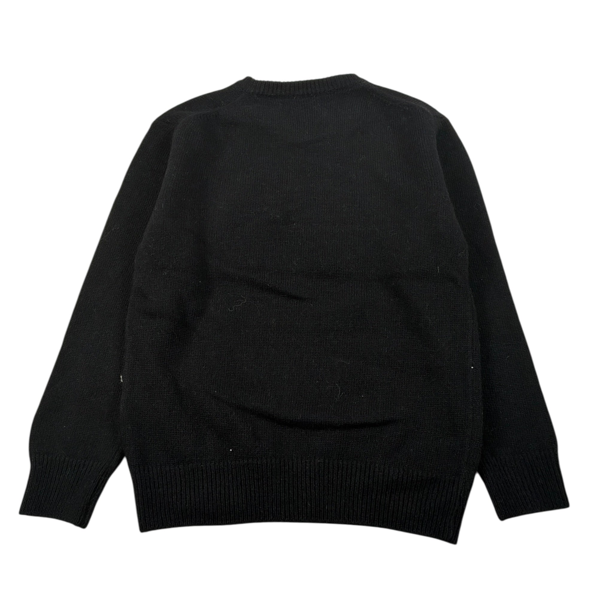 Saint Barth Maglia Girocollo tinta unita con Stampa Nero per Bambina GRINCHBOO NERO SAINT BARTH 