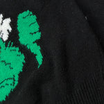 Saint Barth Maglia Girocollo tinta unita con Stampa Nero per Bambina GRINCHBOO NERO SAINT BARTH 