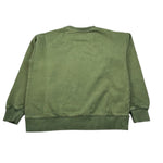 Saint Barth Felpa Chiusa Girocollo tinta unita con Stampa Verde per Bambino HRL0001 VERDE SAINT BARTH 