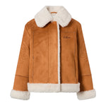Saint Barth Montone tinta unita con Pelliccia Interna Arancione per Bambina LORAYNE ARANCIONE SAINT BARTH 
