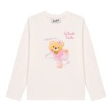 Saint Barth Shirt Girocollo tinta unita con Stampa Panna per Neonata PENNY PANNA SAINT BARTH 