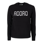 Saint Barth Maglia tinta unita con Stampa Nero per Bambina PRC000100553L NERO SAINT BARTH 