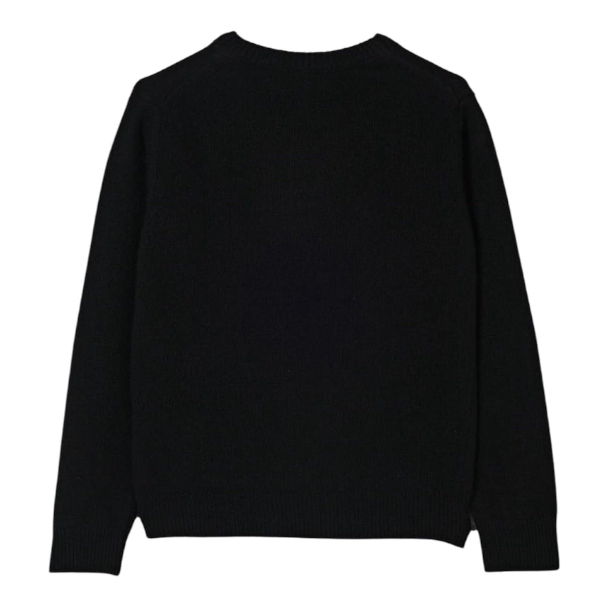 Saint Barth Maglia tinta unita con Stampa Nero per Neonata PRC0001XXN NERO SAINT BARTH 