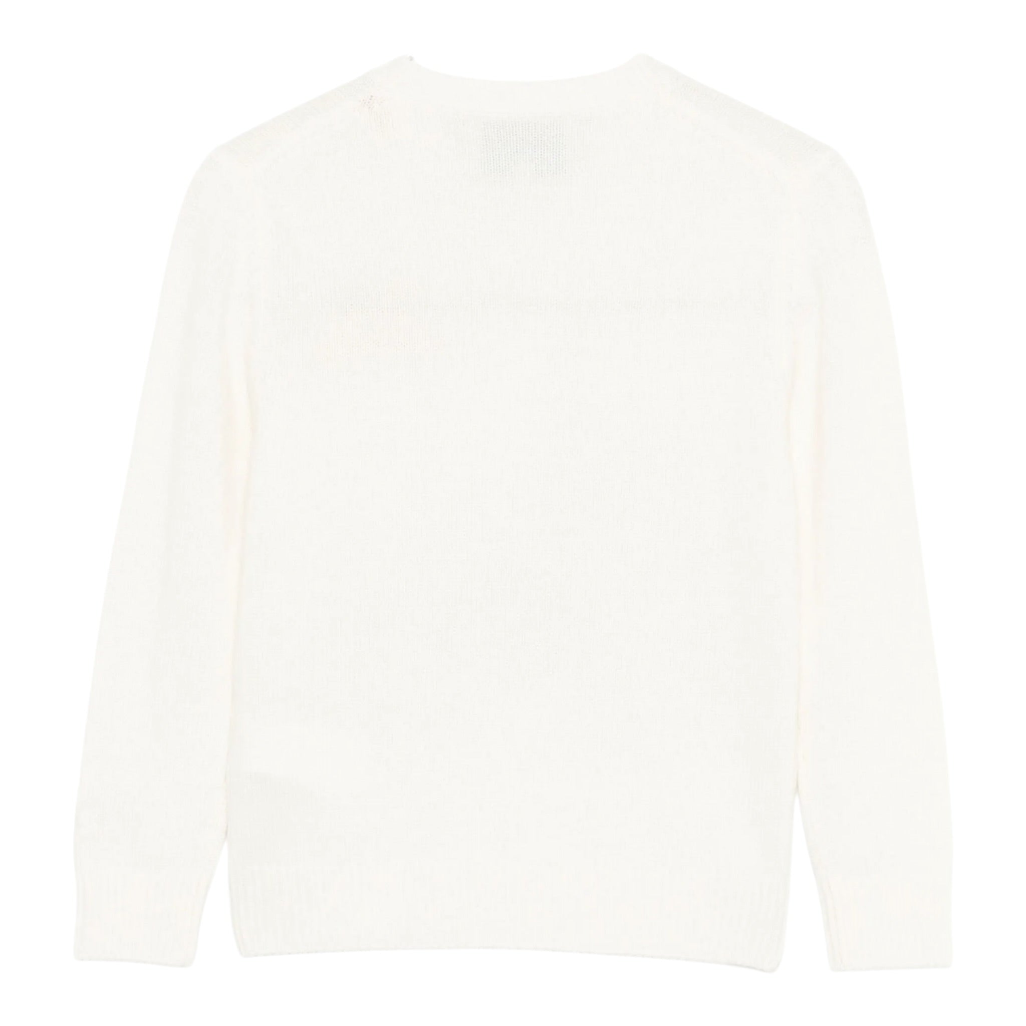 Saint Barth Maglia tinta unita con Stampa Panna per Bambina PRC001500372I PANNA SAINT BARTH 