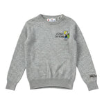 Saint Barth Maglia tinta unita Girocollo con Stampa Grigio per Bambino RICHIE GRIGIO SAINT BARTH 