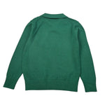 Saint Barth Maglia tinta unita con Colletto E Stampa Verde per Bambino ROMEOCOTTON VERDE SAINT BARTH 