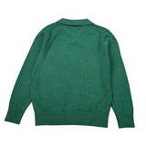 Saint Barth Maglia tinta unita con Colletto E Stampa Verde per Bambino ROMEOCOTTON VERDE SAINT BARTH 
