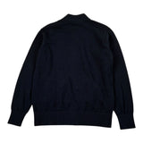Saint Barth Maglia tinta unita con Zip E Logo Blu per Bambino SBLEGACY BLU SAINT BARTH 