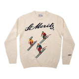 Saint Barth Maglia Girocollo tinta unita con Ricami Panna per Bambino STMORITZ PANNA SAINT BARTH 