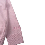 Saint Barth Maglia Girocollo tinta unita con Logo Rosa per Bambina VACANZE ROSA SAINT BARTH 