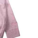 Saint Barth Maglia Girocollo tinta unita con Logo Rosa per Bambina VACANZE ROSA SAINT BARTH 