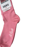 Saint Barth Calzini tinta unita con Stampa Rosa per Bambina VIZIATA ROSA SAINT BARTH 