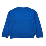Saint Barth Maglia tinta unita con Stampa Blu per Bambino YESBUT BLU SAINT BARTH 