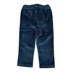 Sarabanda Pantalone tinta unita In Velluto Blu per Neonato 07168 BLU SARABANDA 