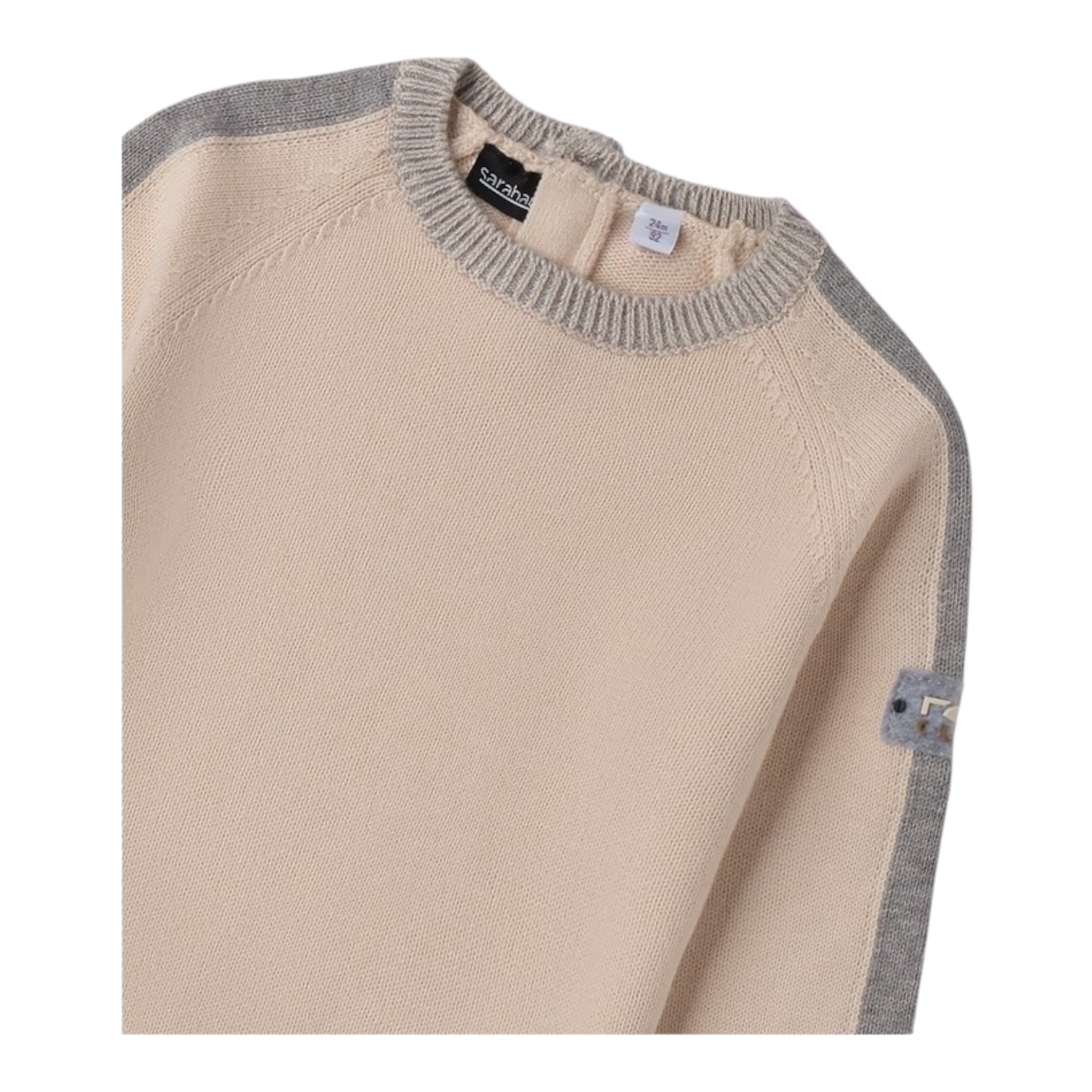 Sarabanda Maglia Girocollo tinta unita Beige per Bambino 0F102XX BEIGE SARABANDA 