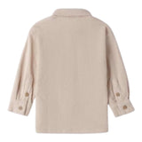 Sarabanda Camicia tinta unita In Velluto Panna per Bambino 0F123 PANNA SARABANDA 