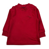 Sarabanda Shirt tinta unita con Stampa Rosso per Neonato 0X702 ROSSO SARABANDA 