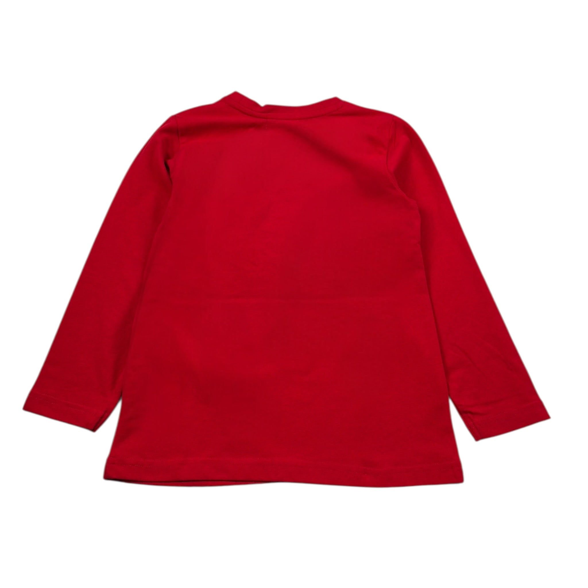Sarabanda Shirt tinta unita con Stampa Rosso per Bambina 5221 ROSSO SARABANDA 