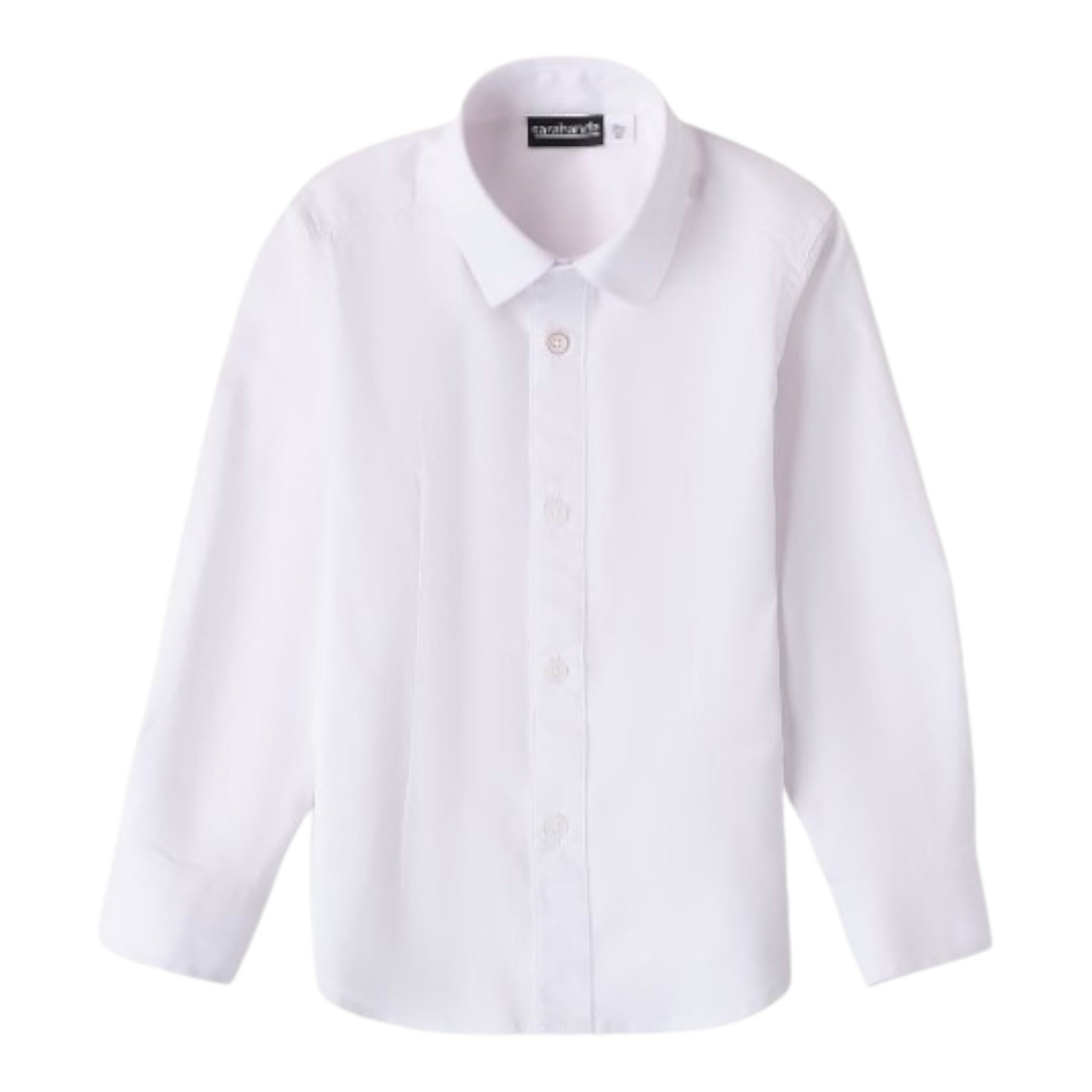 Sarabanda Camicia tinta unita Manica Lunga Bianco per Bambino 8000 BIANCO SARABANDA 