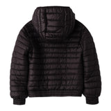 Sarabanda Giubbino tinta unita con Zip E Cappuccio Nero per Bambina F491F NERO SARABANDA 