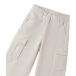 Sarabanda Pantalone tinta unita con Girovita Regolabile Bianco per Bambina F547 BIANCO SARABANDA 
