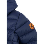 Save The Duck Giubbino tinta unita con Zip E Cappuccio Blu per Neonato I300003XGIGA21 BLU SAVE THE DUCK 