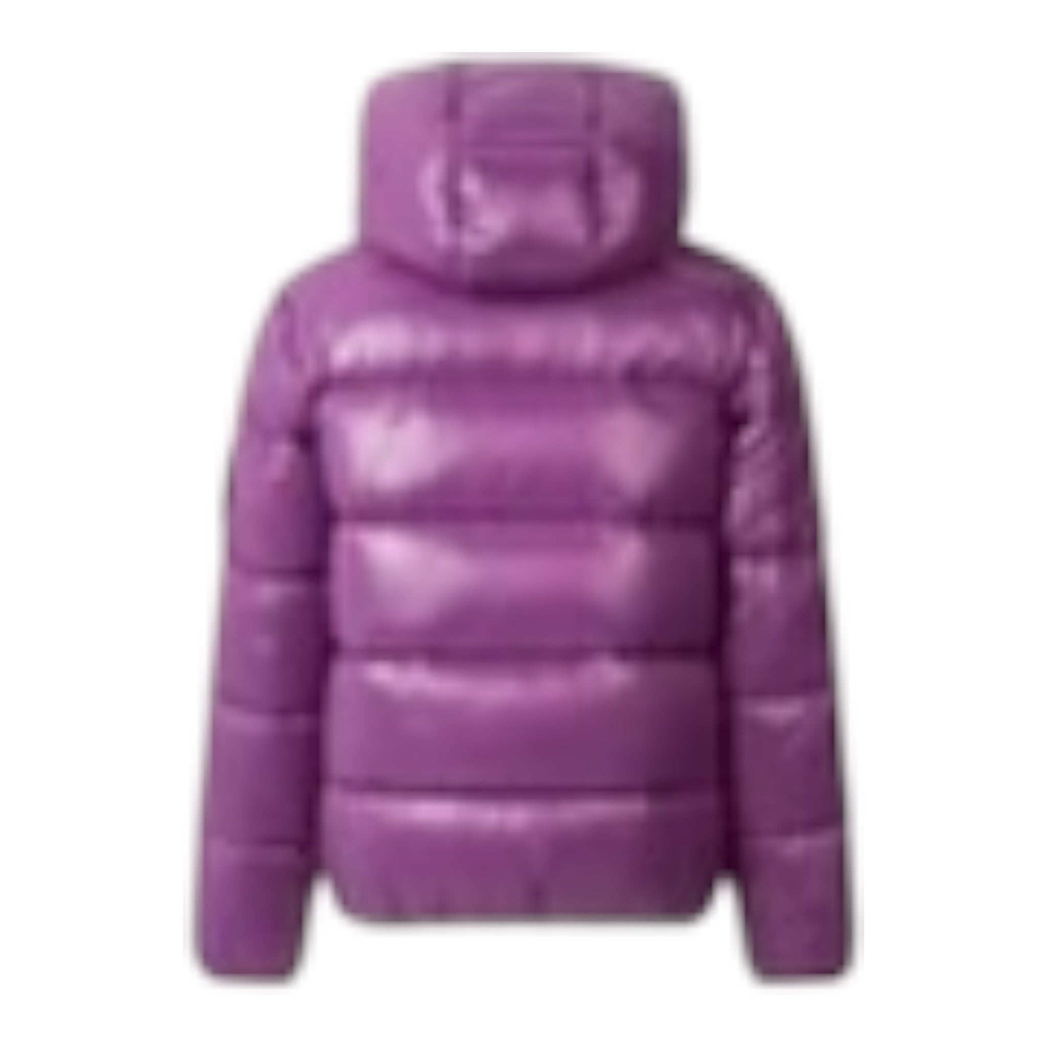 Save The Duck Giubbino tinta unita con Zip E Cappuccio Viola per Bambina I30003XJ VIOLA SAVE THE DUCK 