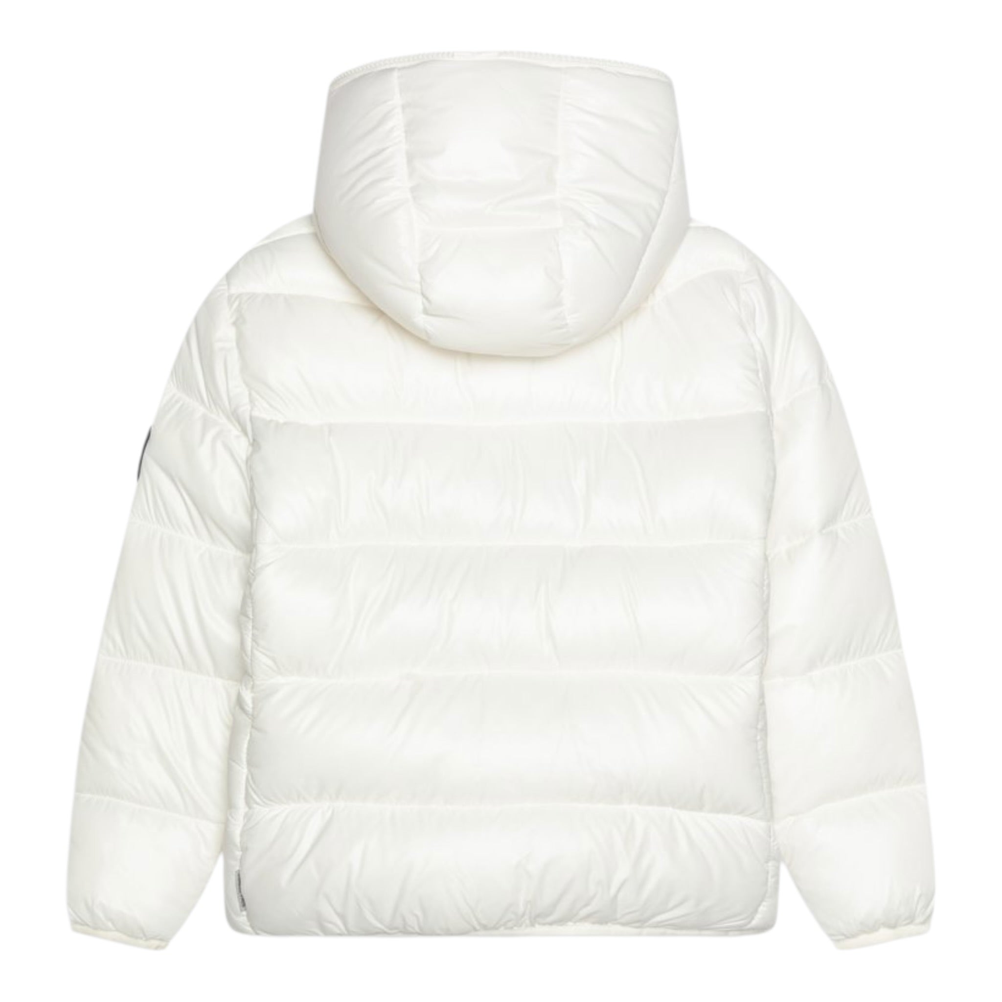 Save The Duck Giubbino tinta unita con Zip E Cappuccio Bianco per Bambino J31280BX BIANCO SAVE THE DUCK 