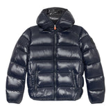 Save The Duck Giubbino tinta unita con Zip E Cappuccio Blu per Neonato J31280BXXX BLU SAVE THE DUCK 