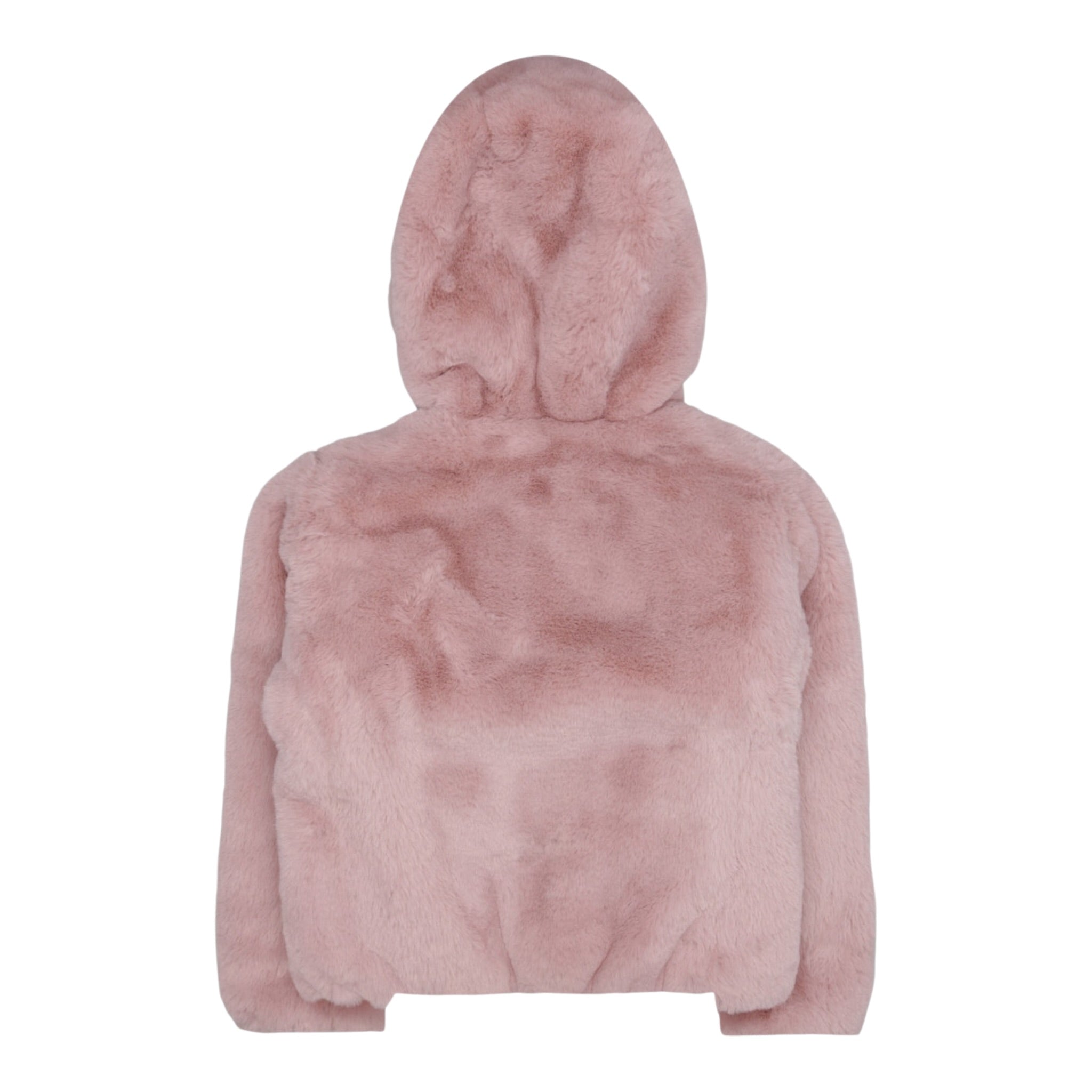 Save The Duck Pelliccia tinta unita con Zip E Cappuccio Reversibile Rosa per Bambina J33540G ROSA SAVE THE DUCK 