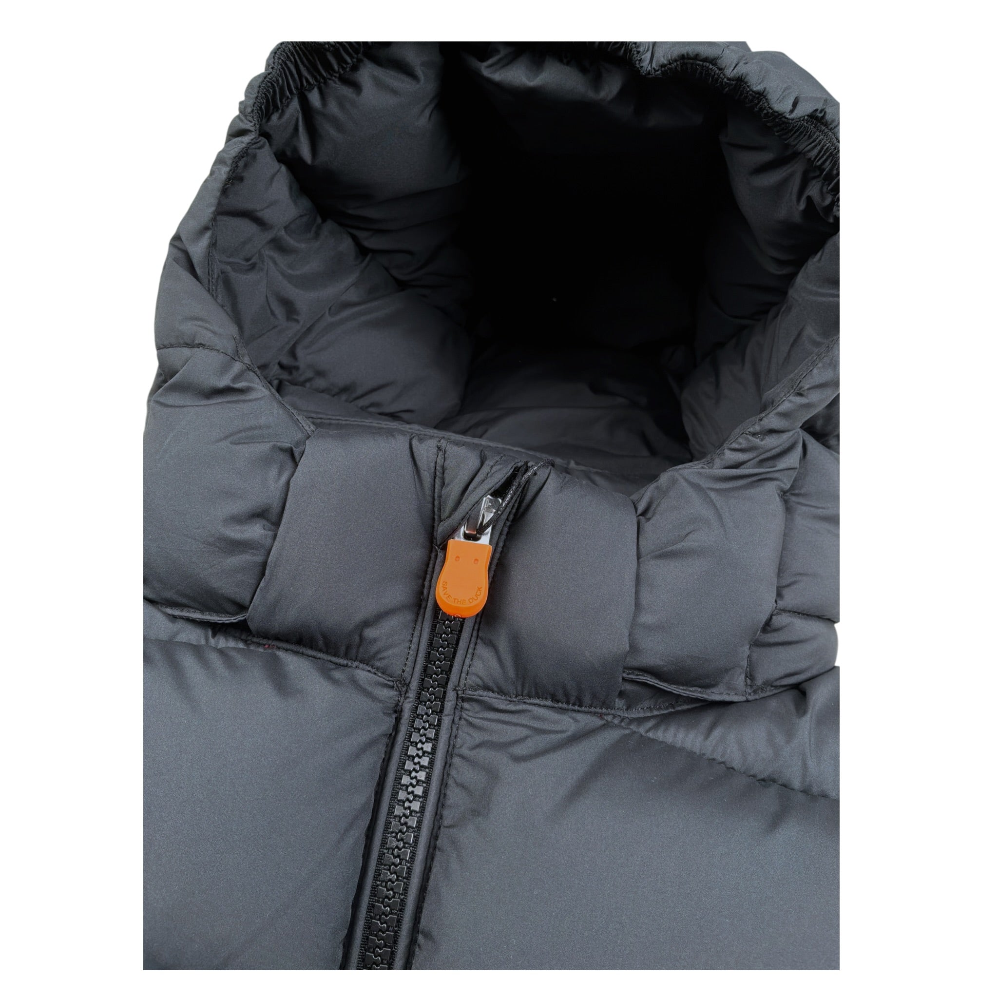 Save The Duck Giubbino tinta unita con Cappuccio Nero per Neonato J35560B NERO SAVE THE DUCK 
