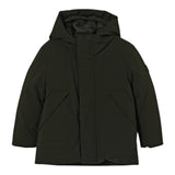 Save The Duck Giubbino tinta unita con Zip E Cappuccio Modello Parka Verde per Neonato J41447BMATT21 VERDE SAVE THE DUCK 