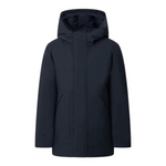 Save The Duck Giubbino tinta unita con Cappuccio E Zip Blu per Neonato J41447BN BLU SAVE THE DUCK 