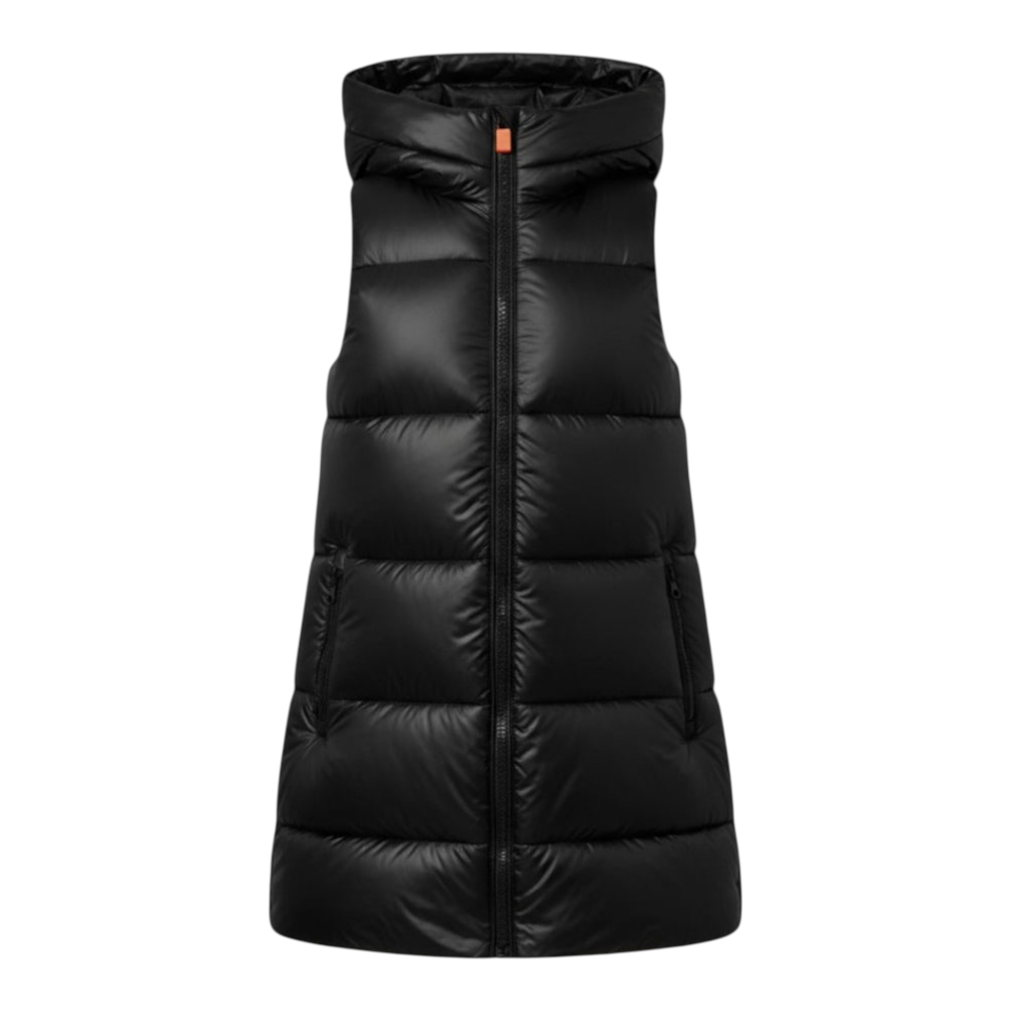 Save The Duck Giubbino Smanicato tinta unita con Cappuccio Nero per Neonata J80302GX NERO SAVE THE DUCK 